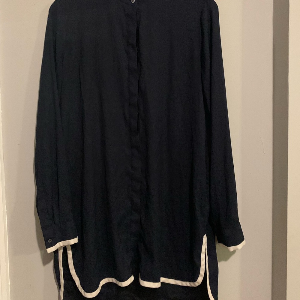 Ann Taylor long sleeve tunic blouse